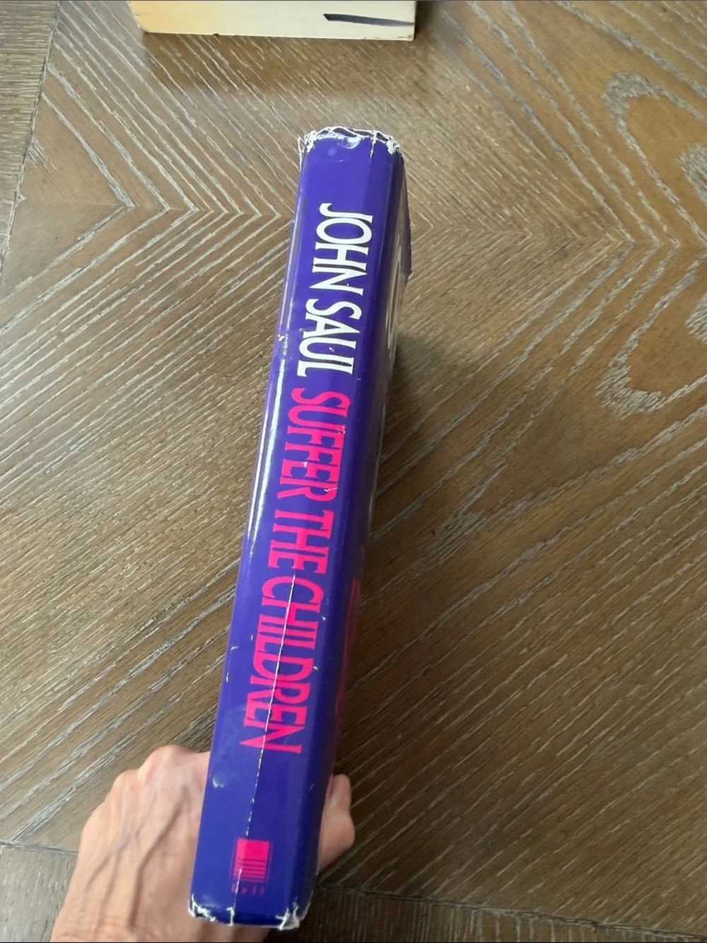 Suffer the Children John Saul hardcover - Purple